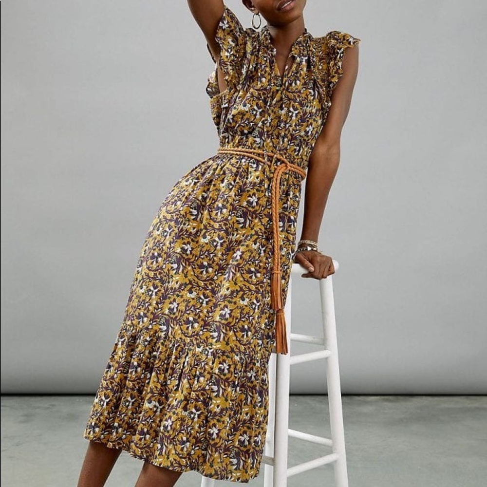 ANTHROPOLOGIE Othilia Midi Plus Dress / 1X / BNWT